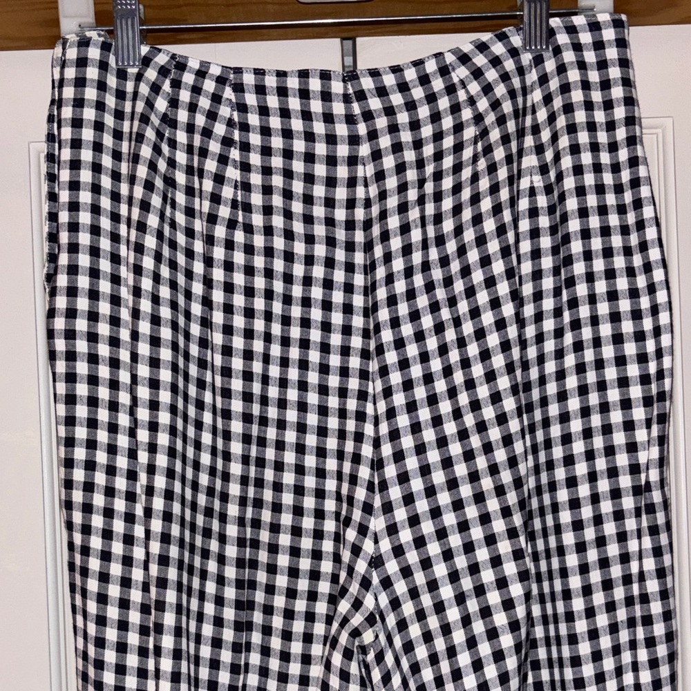 Resource Black & White Linen Blend Pants - Picture 8 of 9